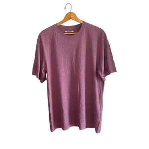 Travis Mathew Maroon Purple Crewneck Pima Cotton Short Sleeve T-Shirt Top NWOT